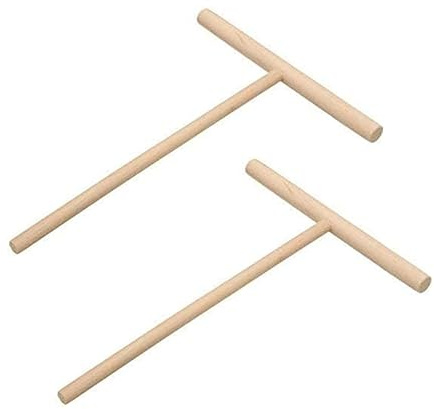 2 Pcs Wooden T Shape Crepe Maker Pancake Spreader Stick Stick Chinese Crepes Pie Tools Kitchen Accessories Kitchen Diy Tools Egg Cookers Tools
