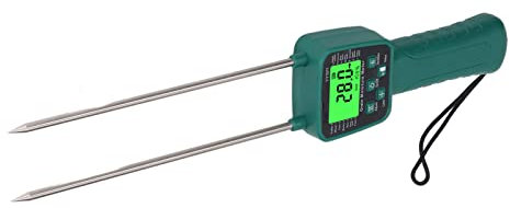 Getreidefeuchtigkeitsmessgerät, klares LCD-Display, tragbarer Getreidefeuchtigkeitstester mit Sprachübertragung, digitales Faserfeuchtigkeitsmessgerät vom Stifttyp für Getreide, Mais, Sojabohnen