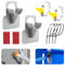Vueinrg 10 pezzi Supporti Tubi Piscina | 30-38mm| Portagomma Tubo Piscina Accessorio per Piscina con Antiperforazione, Antistrappo, Antitrazione con Fascette Stringitubo e Nastro Adesivo