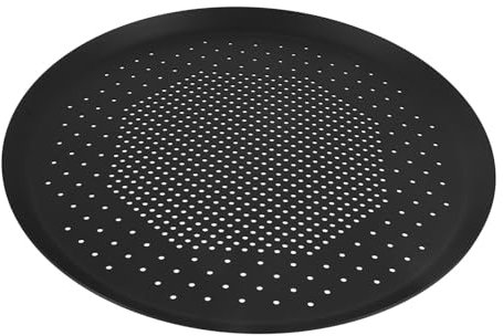 Alipis Teglia Per Pizza in Lega Di Alluminio Con Fori Rotondi A Maglia Fine Da 10 Pollici Facile Da Pulire Versatile Per La Cottura Della Pizza