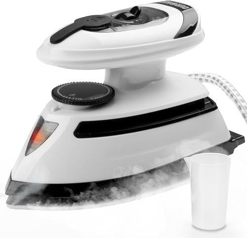 Duronic SI4 WB Ferro da Stiro a Vapore da Viaggio 420W Mini Ferro da Stiro Portatile con Serbatoio d’Acqua da 30 ml Perfetto per Stirare in Viaggio