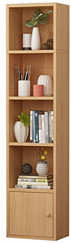 Bücherregal aus Holz für Kinder, mit Türen, platzsparendes Bücherregal für Kinder (weiß, rosa, buchengrün)