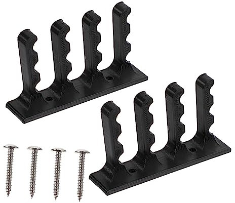 YARNOW Bogen Pfeil Aufhänger Wandhalterung Aus Robustem Schwarzem Metall 2 Stück Mit Schrauben Zur Wandmontage Vielseitiger Bogenschießen Pfeilständer Für Zuhause Und Garage