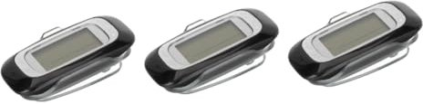 Kisangel 3 Pièces podomètre 3D podomètre Simple de Poche s Multifonctionnel Clip de Compteur de Pas passomètre de randonnée Compteur de Marche créatif Abdos