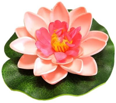 10 cm flor artificial flotante planta artificial realista nenúfar paisaje jardín para estanque decoración micro