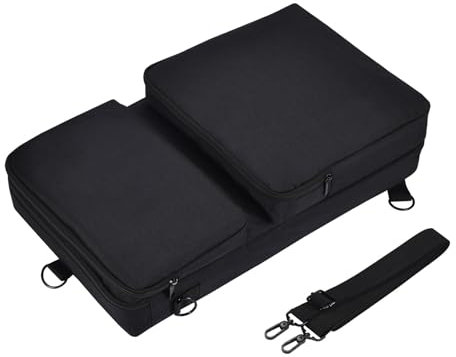 Sac de transport multifonction pour contrôleur DJ Pioneer DDJ-400 avec bandoulière - Sac de protection en polyester, Noir