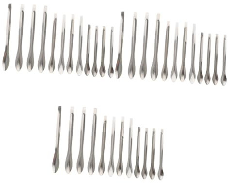 Gatuida 36piezas Cucharas Medidoras Inoxidable Para De Utensilios De Muestreo Para Experimentos Químicos y Científicos De Medición y Prácticas