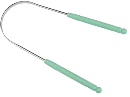 WATIIFUFU Raschietto Linguale Pulitore Per Lingua Riutilizzabile Strumento Di Pulizia Orale Per Adulti Design Ergonomico Curvo e Superficie Liscia