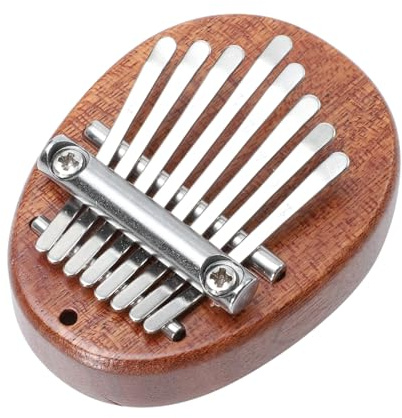 ANDRESLAD Portable Kalimba Daumenklavier aus Echtholz mit Glatten Tasten Kompaktes Handliches Musikinstrument für Anfänger und Langlebig und Einfach zu Holz klanginstrument