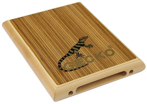 MoSundi Gecko Batterie cajon avec cordes de guitare, bouleau et sapele percussion à main pour voyage, avec sac de transport PAD2