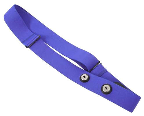 POPETPOP Fascia Toracica per Frequenza Cardiaca Regolabile in Silicone Blu 110 CM Cinturino per Monitoraggio Fitness e Corsa Compatibile per Uomo e Donna in Allenamento Sportivo