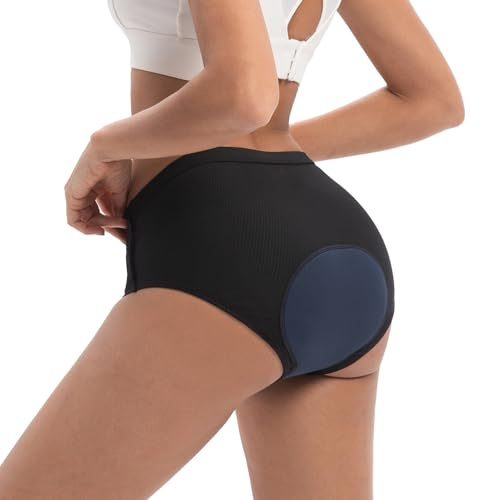 Leeboom Fahrradunterhose Damen Gepolstert mit 3D-Sitzpolster Atmungsaktive | Radunterhose Damen Radlerhose Gepolstert für Kurze Touren für Gym & Sport