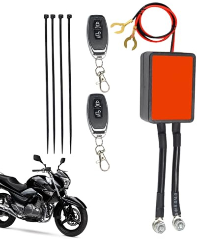 Batterietrennschalter Motorrad - 12V 300A ABS - Intelligenter Hochstrom Schutzschalter | Mit Fernbedienung | Universal für Motorräder Boote LKW Wohnmobile Anhänger Solar Audio | Sicherer Batterie Isol