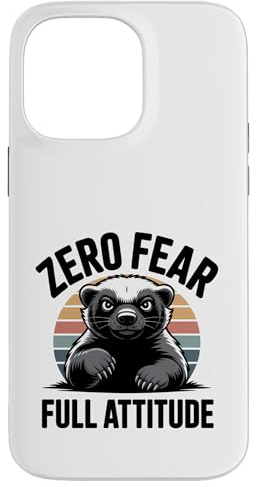 Custodia per iPhone 14 Pro Max Zero Fear Full Attitude Honey Badger