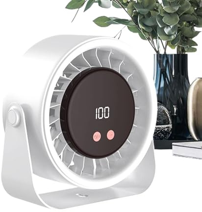 Genérico Ventilador Portátil para Viajar,Herramienta de refrigeración silenciosa,Ventilador USB recargable | para Dormitorio, Estudio, Acampar, Senderismo, Playa, Picnic, Viajes, Autocaravana, Verano