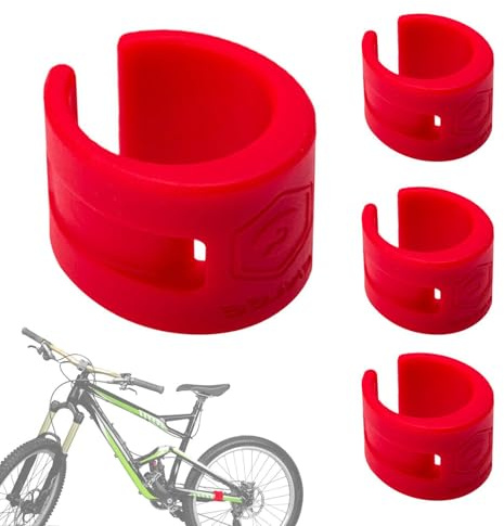 Cykelramskydd - bakre kedjehållare försvar 4-pack universell skyddande stoppning cykling repskydd förebyggande beläggning elastomer handtag rör