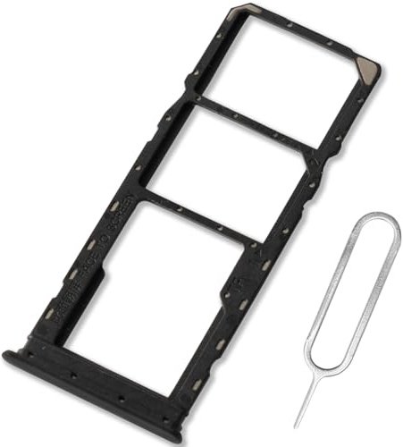 ExtKry SIM Kartenfach für Xiaomi Redmi A5 Dual SIM Tray,Schwarz | Originalqualität SIM Karte Rahmen Kartenhalter Card Tray Dual SIM Tray mit SIM Pin.