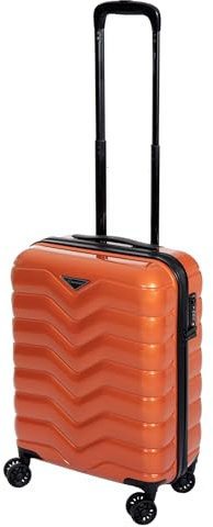 Bowatex Handgepäck Hartschalentrolley Koffer V Orange Rollenkoffer 55 cm Cavalet