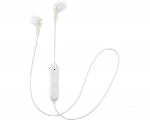 JVC HA-FX9BT-E Écouteurs Intra-Auriculaires Gumy Bluetooth sans Fil avec Télécommande - Blanc