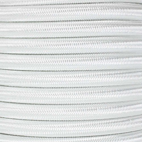 West Coast Paracord Cordoncino elastico in nylon (3/8 di pollice x 100 piedi, bianco)