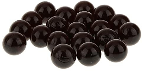 SM SunniMix 20pcs 16 mm gemischte Murmeln Murmelset Glasmurmeln, Schwarz