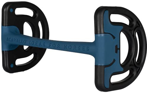 Acavallo Sensitive Stange Kunststoffgebiss schwarz/blau - AC792A, Größe:145mm