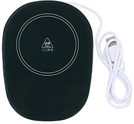 Kaffeetassenwärmer, Tassenwärmer Kaffeewärmer Kaffeewärmer Platte für Büro Home Schreibtisch mit USB-Kabel,Smart Tassenwärmer Pad für Kaffee Milch Tee(Grün)