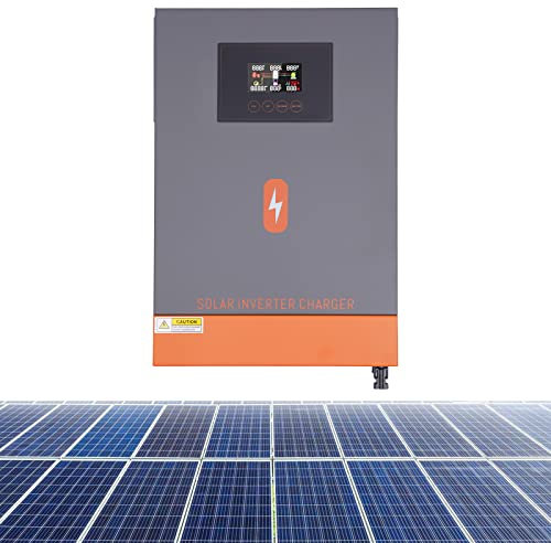 Wechselrichter, 6200W Hybrid Wechselrichter 48V DC bis 230V AC mit 120A MPPT Solar Laderegler LCD-Bildschirm Multifunktionswechselrichter für Wohnmobil, LKW, Solaranlage (6200w)