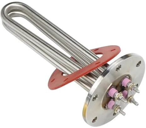 DELURA Water Heater Stainless Steel Immersion Heating Element 115mm Flange Electric Boiler Heater 1KW/2KW (Size : 1KW L230MM)