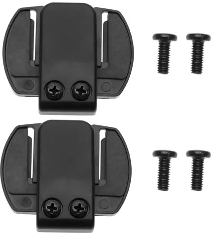 LT Easiyl Lot de 2 supports d'interphone Bluetooth pour casque de moto - Support de montage compatible avec les interphones de moto V6 V4