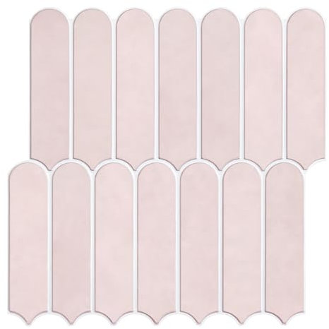Commomy Baldosas Azulejos Adhesivos Pared Cocina Baño Metro, 10 Piezas, 30 x 30 cm, 3D PVC Paneles Decorativo Revestimiento de Paredes Cocina Baño