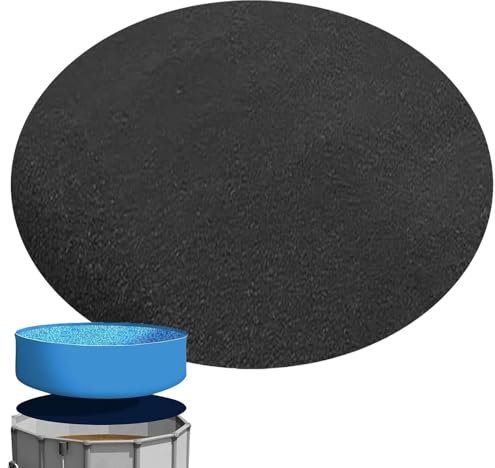 Tapis De Sol pour Piscine Et Bains À Remous Extérieurs | 12INCH Rond Tapis De Sol Piscine | Tapis De Protection Sol Et Bâtiment | Feutre Absorbant l'eau | Accessoires De Piscine De Spa