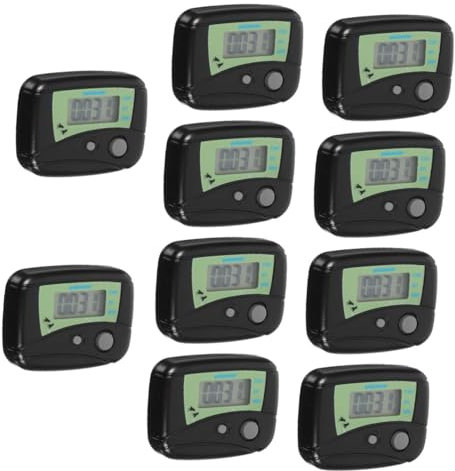 PAMINGONO 10 Pièces Compteur De Calories Podomètre Compteur De Pas Numérique Tracker De Distance De Marche Podomètre EUR De Pas pour La Marche Numérique EUR De