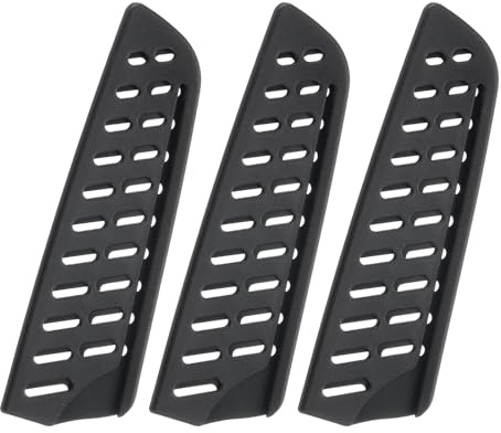 sourcing map 3 Pcs Knife Cover Sleeves, 5.3 x 1.6 PP Knives Edge Guard Blade Protector Universal Knife Sheath for Home Kitchen, Black