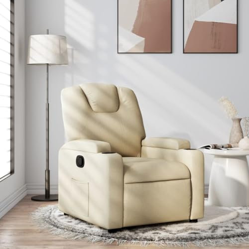 Xichuzi Relaxsessel Creme Stoff, Relaxsessel, Fernsehsessel, Kinosessel, Gaming Couch - 372374