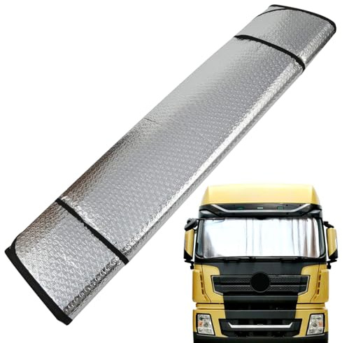 Lastwagen Windschutzscheibe, Alufolie, Wärmedämmend, UV-Schutz, Geeignet für Logistikfahrzeuge, Baulkw und Transportfahrzeuge Aller Art