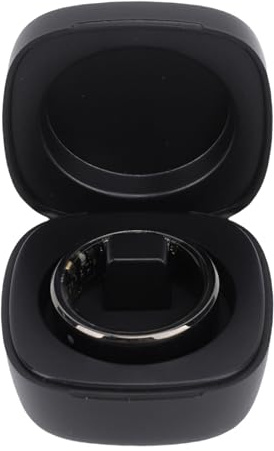 Smart Ring, Mehrere Sportmodi Health Ring mit Fitness -Tracker, Schlafmonitor, Körpertemperatur, Farbdisplay -Touchsbildschirm Keramikring für Männer Frauen Geburtstagsgeschenk (Größe 9)