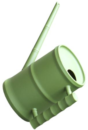 VICASKY Regadera para plantas de interior y flores de jardín, retro, material respetuoso con el medio ambiente, con caño largo para riego preciso para interiores