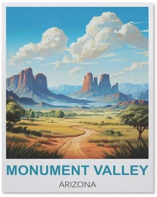 Puzzle Für Erwachsene 1000 Teile DIY Papier Puzzles Erwachsene Kinder Puzzle Klassisches Puzzle，Monument Valley Arizona，1000 Teile Puzzle Geschenke Für Liebhaber Oder Freunde(50x70cm-HV92