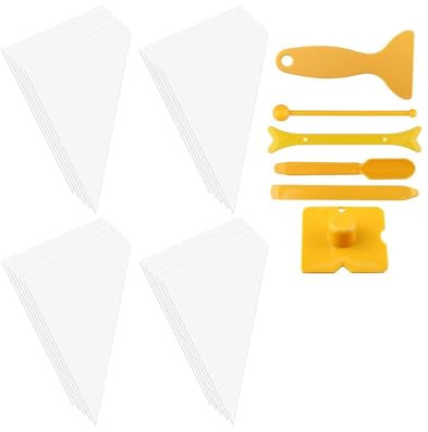 Sharplace 26 pezzi per stucco per piastrelle, malta per muratura, sacchi per utensili manuali con attrezzo per calafataggio, pratico sigillante per cemento, per