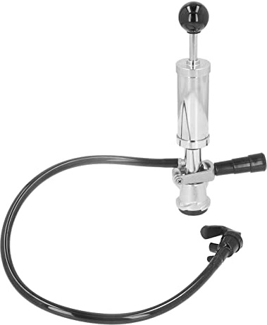 Acouto Kit de Grifo con Bomba para Barril de Cerveza de Acero Inoxidable con 2 Grifos Dispensadores para Barriles con D, Picnics Al Aire Libre, Eventos de Boda