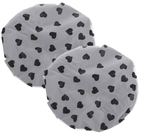 Hemobllo Lot de 2 Bonnets de Grands Ajustables en Satin Imperméables pour Cheveux Longs Teints, Réutilisables pour Bain, Soins Capillaires Cuisine, Bonnet de Bain Femme Homme Résistants