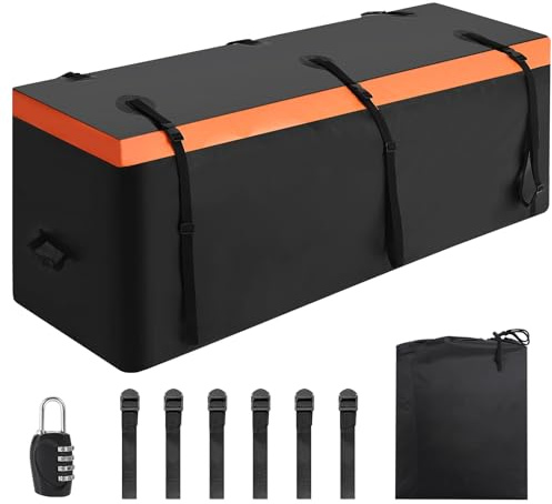 Borsa Portabagagli da Gancio Traino Impermeabile e Resistente – 6 Cinghie Rinforzate, Ampia Capacità per Auto, SUV, Camion e Van – Facile Installazione, Ideale per Trasporto Sicuro