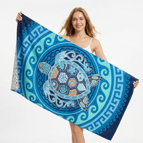 Zocipro Toalla de Playa de Microfibra 180x90 cm – Antiarrena XXL, Secado Rápido, Ultraligera y Portátil, para Piscina, Camping, Viaje, Deporte y Gimnasio