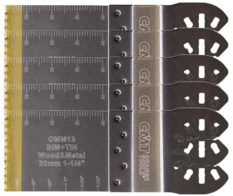 CMT OMM13-X5 Hoja de sierra de inmersión y perfiladora extra-larga duración para madera y metal