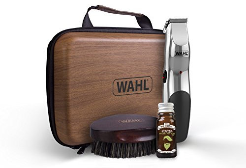 Wahl Beard Care Kit, Rechargeable Cordless Trimmer, Men’s Beard Trimmers, Beard Oil, Beard and Stubble Trimmer, Beard Brush, Gifts for Men, Beard Grooming Kit for Men