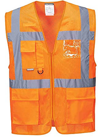 Portwest gilet HV Meshair Athène, Couleur: Orange, Taille: XL, C376ORRXL