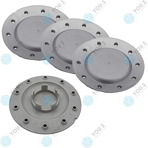 4 x YOU.S ORIGINAL Nabenkappen Nabendeckel Felgendeckel 155,0-90,0 mm - silber