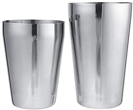 Zerodis- Coctelera Acero Inoxidable Coctelera Profesional Coctelera de Acero Inoxidable para Hogar Restaurante Bar(600/450ml)