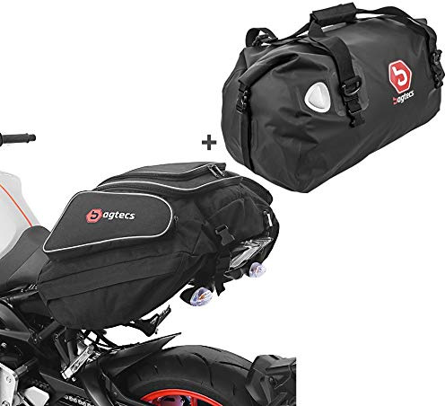 Set ST3 Motorrad Hecktasche Bagtecs X50 + Hecktasche Drybag XF40 90L